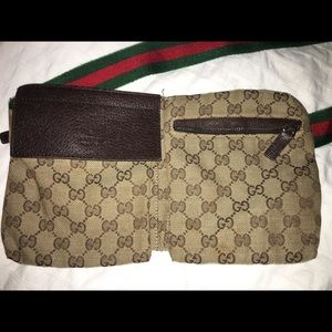 Gucci GG Canvas Monogram Waist Belt  Fanny Pack